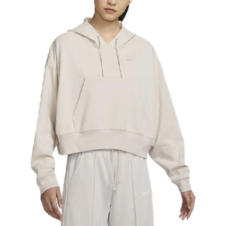 New Nike Sweatshirt Women's Light Redwood Umber DM6418-104