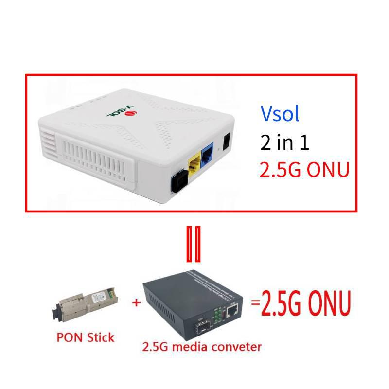 2,5G EPON GPON XPON ONT Ersatz-Cat-Stick V-2802-RH mit PPPOE