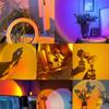 Mini USB Sunset Lamp Led Projector Night Light 16 Colors Rainbow Atmosphere Light Photography Background Home Bedroom Decoration
