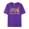 Peace Love Bingo Oversized T Shirt Unisex TShirts Tshirt Loose Graphic Tees New Shirts And TShirts Luxury Clothing