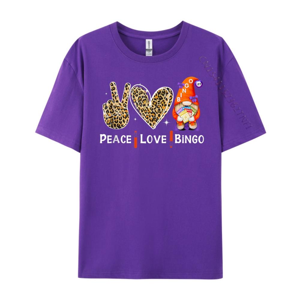 Peace Love Bingo Oversized T Shirt Unisex TShirts Tshirt Loose Graphic Tees New Shirts And TShirts Luxury Clothing