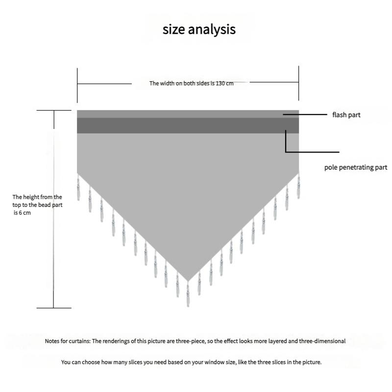 Sheer Triangle Valance Curtain Rod Pocket Kitchen Window Tulle Drapes Light Filtering Polyester Decorative Scarf for Windows