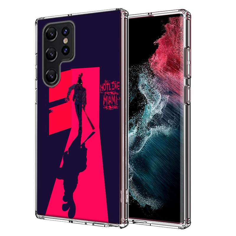Game Hotline Miami Capa Phone Case For Samsung S26 Ultra S25 Edge Galaxy S23 S21 S20 S24 FE S22 S10 Plus Cover Clear TPU Shell C