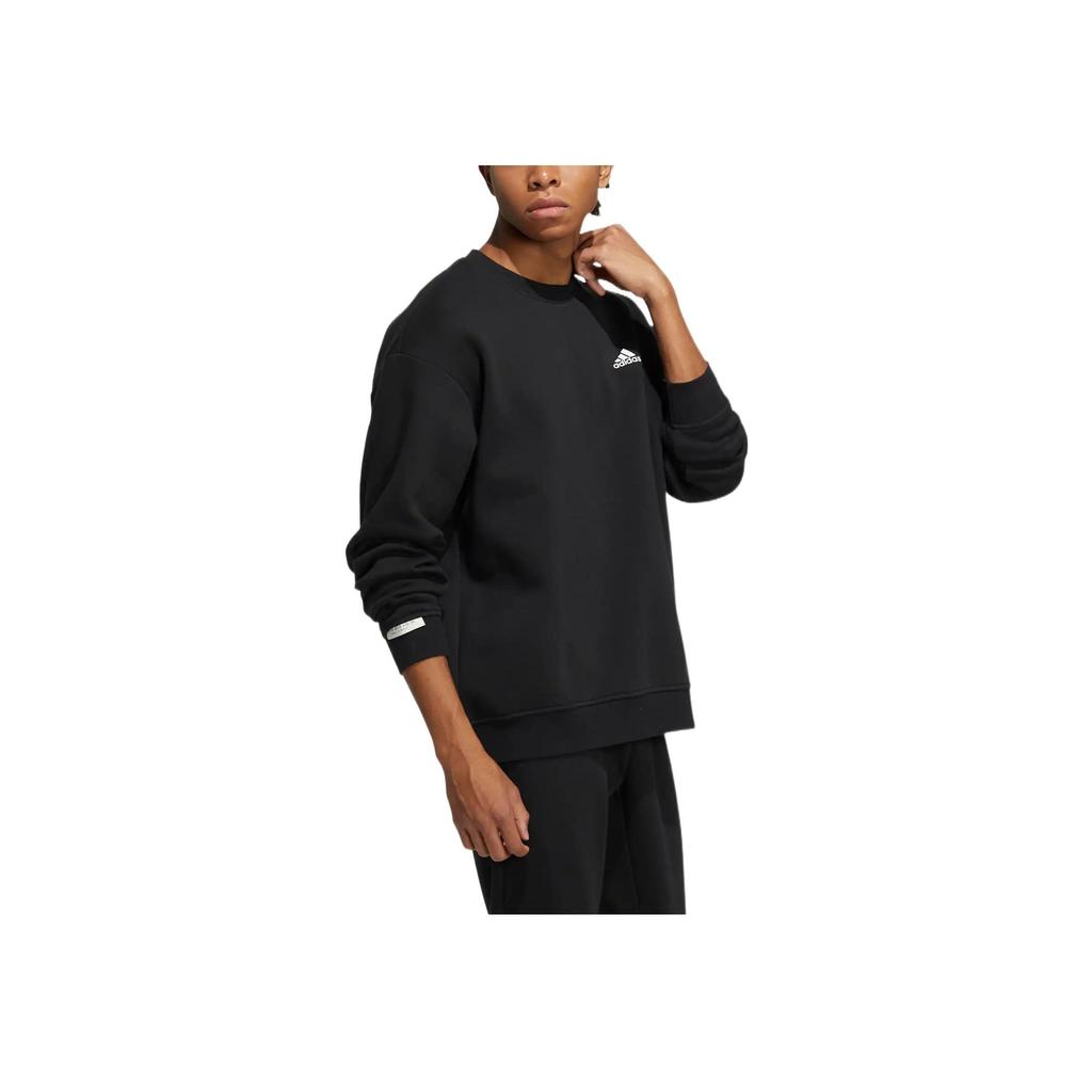 Adidas Bluza z etykietą Czarna/Biała Unisex Streetwear IB2774