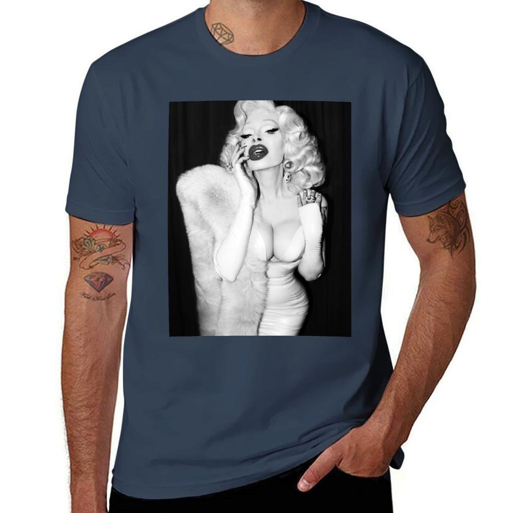 Amanda Lepore - Photo by Josef Jasso T-Shirt sports fans blacks plain black t shirts men