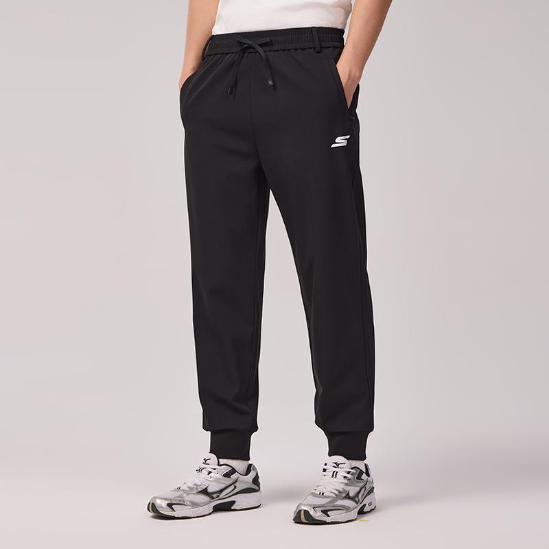 Skechers High-Quality Woven Drawstring Loose Fit Joggers Outdoor Sports Pants Unisex bottoms P225U138-002K