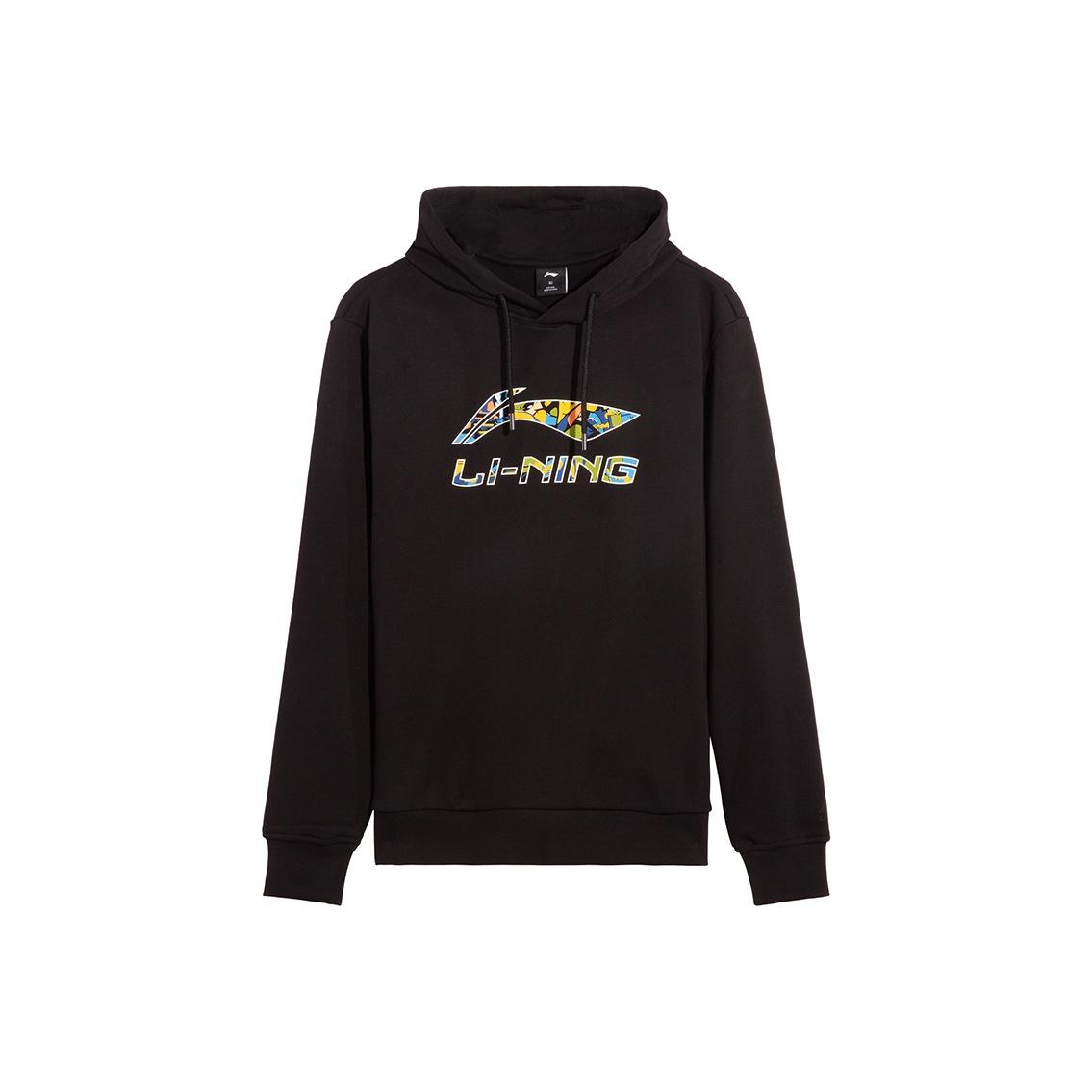 

Li-Ning Пуловер с круглым вырезом Модный спортивный стиль Комфортный Универсальный Простой Модный Энергичный Свитшот Мужской свитшот AWDVJ01-1 S