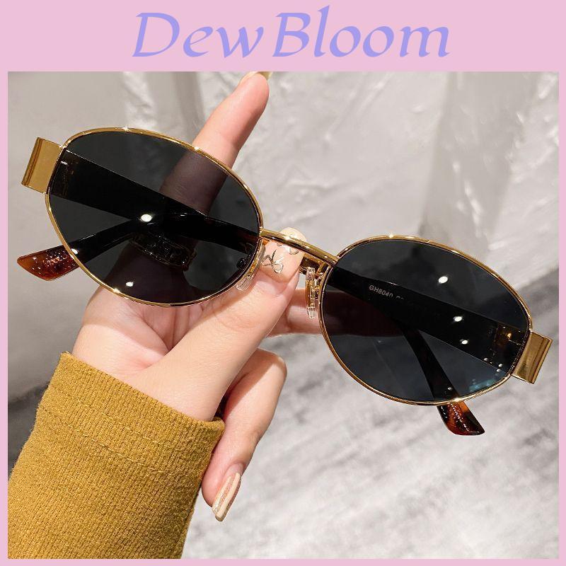 Bohemian Vintage Metal Round Sunglasses With Uv380 Protection For Travel And Parties