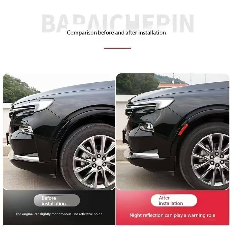 4 ks reflexních samolepek na auto - Ochrana proti poškrábání & Vylepšený vzhled, Vhodné pro PVC materiál
