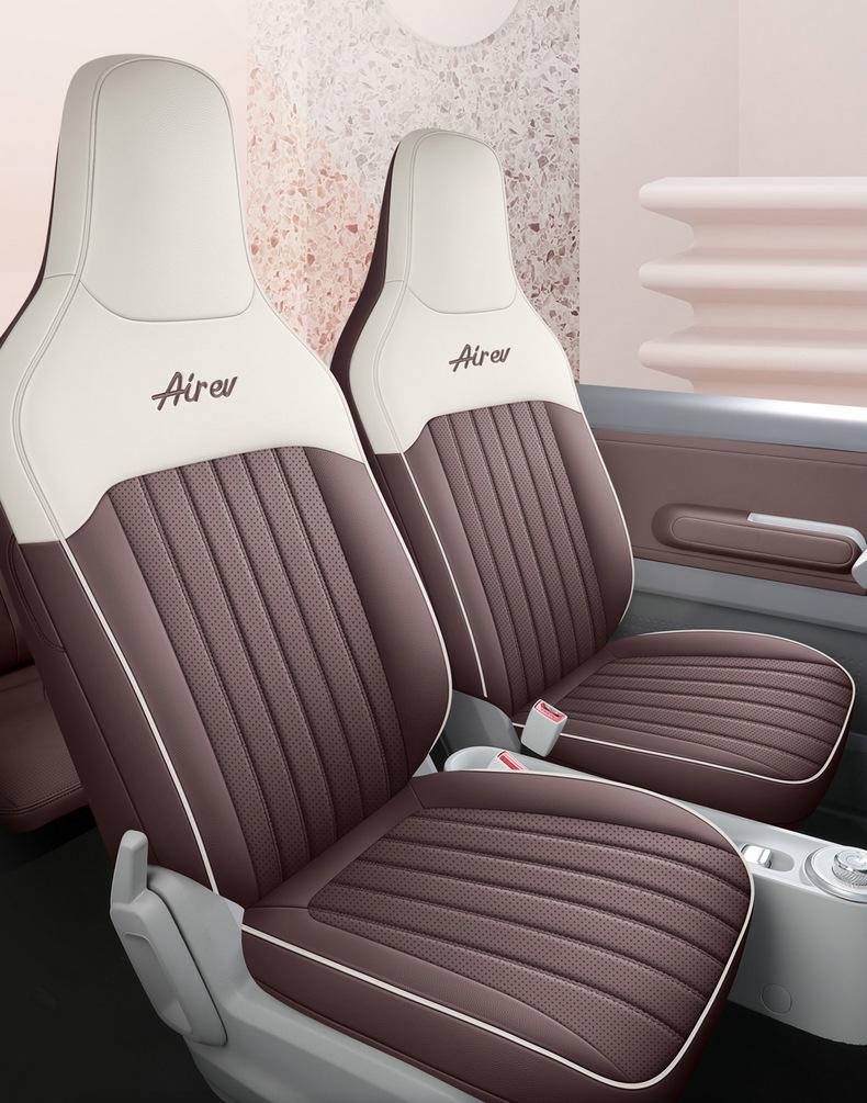 Wuling Sunny Universal Cartoon Leather Car Seat Cover, Full Surround for All Seasons.