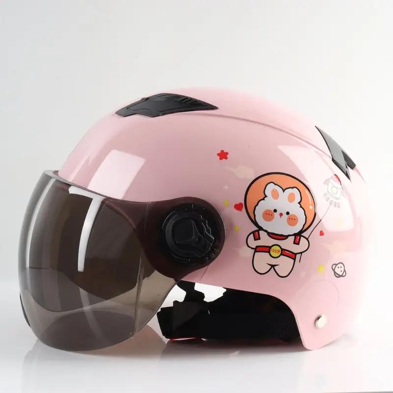 Child Kids Safty Protection Bike Helmets Cute Cartoon Lovely Skating Cycling Riding Bicycle Helmets Four Seasons Unisex Helmet