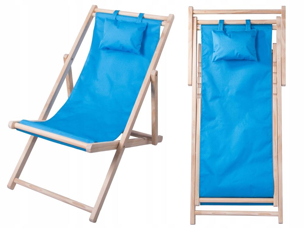Blue Wooden Deckchair (4)