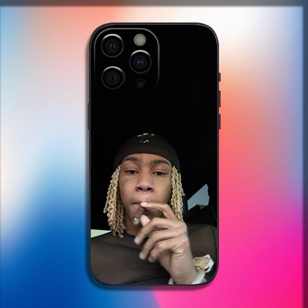 Rapper R-Rich Amiri Phone Case For iPhone 16,15,14,13,12,11,Pro,X,XS,Max,XR,Plus,Mini Soft Black Cover