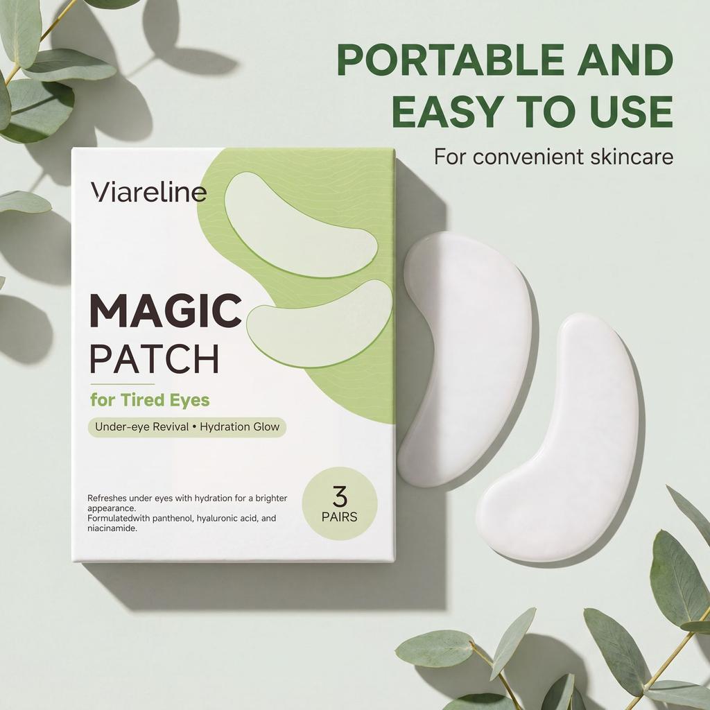 VIARELINE Hydrating Eye Mask Gentle Moisturizing Bright Smooth Delicate Eye Skin Care