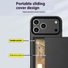 Pour iPhone 17 Pro Coque avec Porte-Cartes Coulissant PC+TPU Coque Arrière de Téléphone