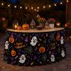 Halloween Table Skirt Round Party Dessert Buffet Decor Home Decoration Printed Fabric Cover