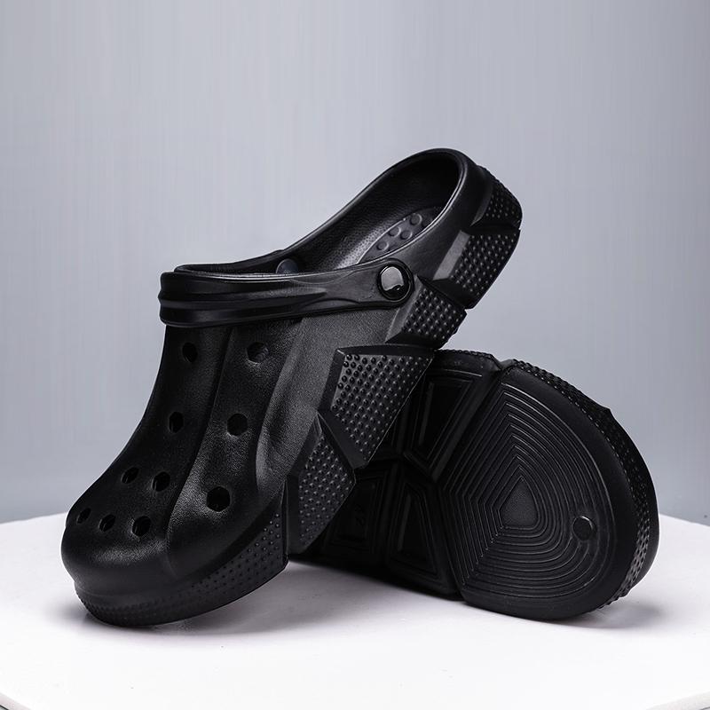 Fashion Classic Summer Men Slippers Clogs Outdoor Garden Shoes Hole Shoes Male Casual Sandals Water Shoes Comfort Home Soft Slippers