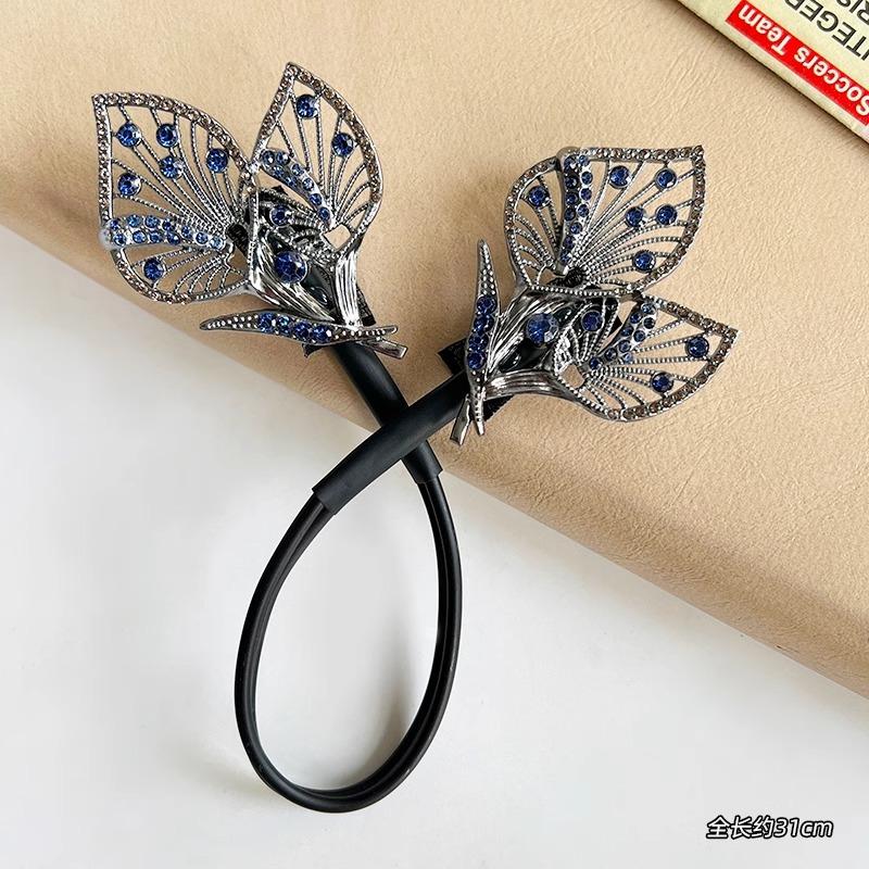 

Высококлассный павлиний диск для волос, скрученный дисковый пучок не повреждает волосы, высококлассный элегантный темперамент, ленивая заколка