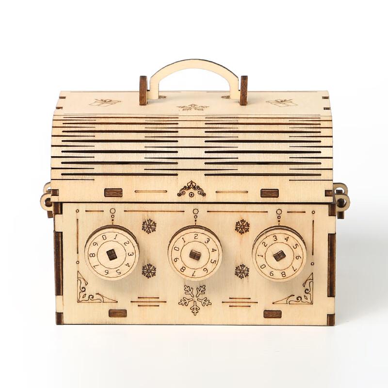 3D Wooden DIY Password Box Puzzle
