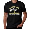 Unisexs Cotton Short Sleeve Tshirt Camping And Beer Graphic Print Casual Summer Tee For Outdoor Lovers