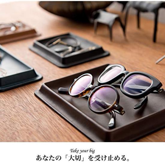 Corum Leather Small Item Cash Genuine Made In Blue Tray, Holder, Tray, Overnighter, Leather, Japan, Large,