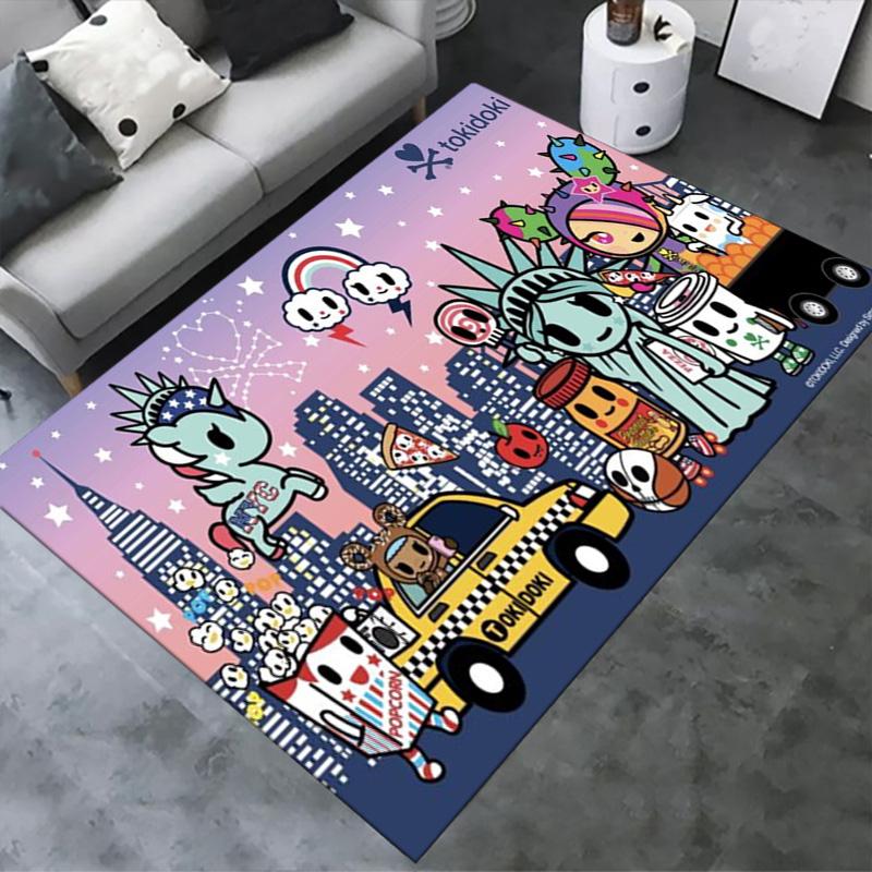 Tokidoki Anime Carpet Rug for Living Room Bedroom Home Sofa Decoration,Kids Play Non-slip Floor Mat