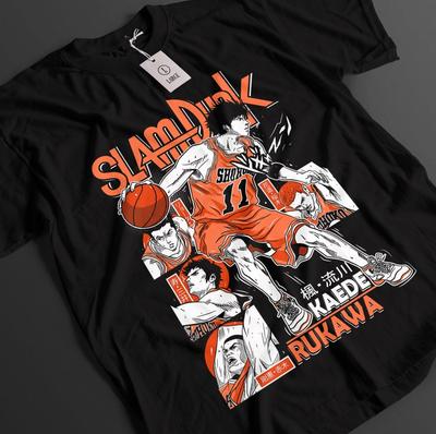 Koszulka Slam Dunk Koszulka Sakuragi Koszulka Rukawa Top Akagi Koszulka Anime Koszykówka