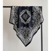 Luxury  Print Silk Scarf Women Satin Hijab Scarves Pareo Bandana Female Shawl Wrap Headband Foulard 90*90Cm Summer Bufandas