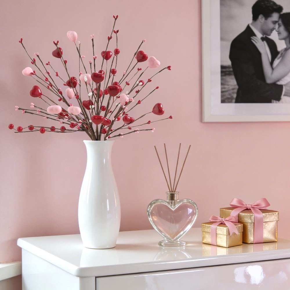 Love Heart Type Artificial Bundle Valentine's Day Gifts Decoration for Wedding Anniversary Ornament Party Supplies Home Decor