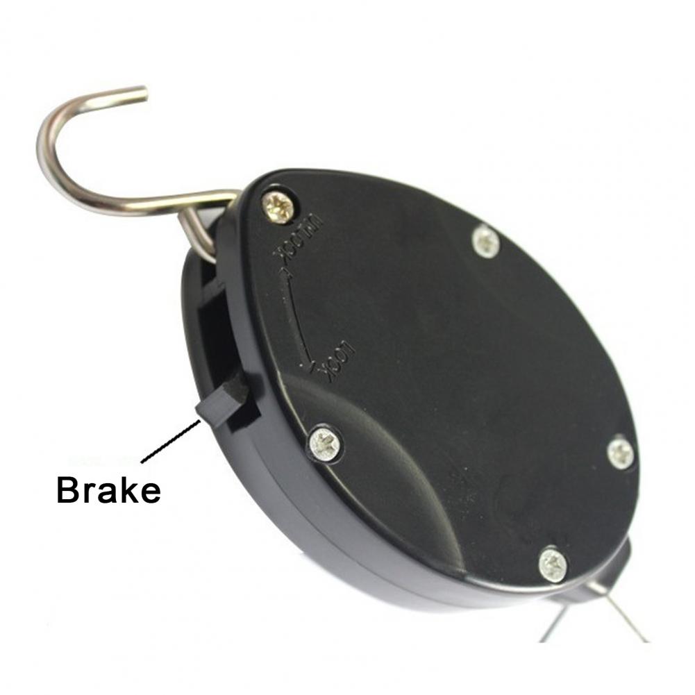 20*6cm Zahradnický Teleskopický Hák pro Zavěšení Rostlin Zatahovací Závěsy na Rostliny s Kladkou Nastavitelný Zahradní Hák Balkon Veranda