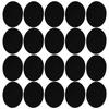 10 Pairs Iron Patches Flocking Adhesive Oval Sleeve Elbow Knee Cloth Repair DIY Decoration10 Pairs of Black