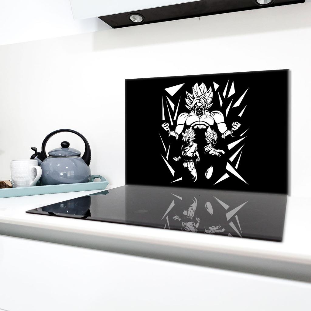 Szklana Płyta Ochronna Na Kuchenkę 80x52 Anime