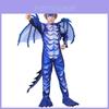 Frostdrachen-Ritterkostüm für Kinder aus weichem Stoff mit Cartoon-Aufdruck für Halloween-Verkleidungen