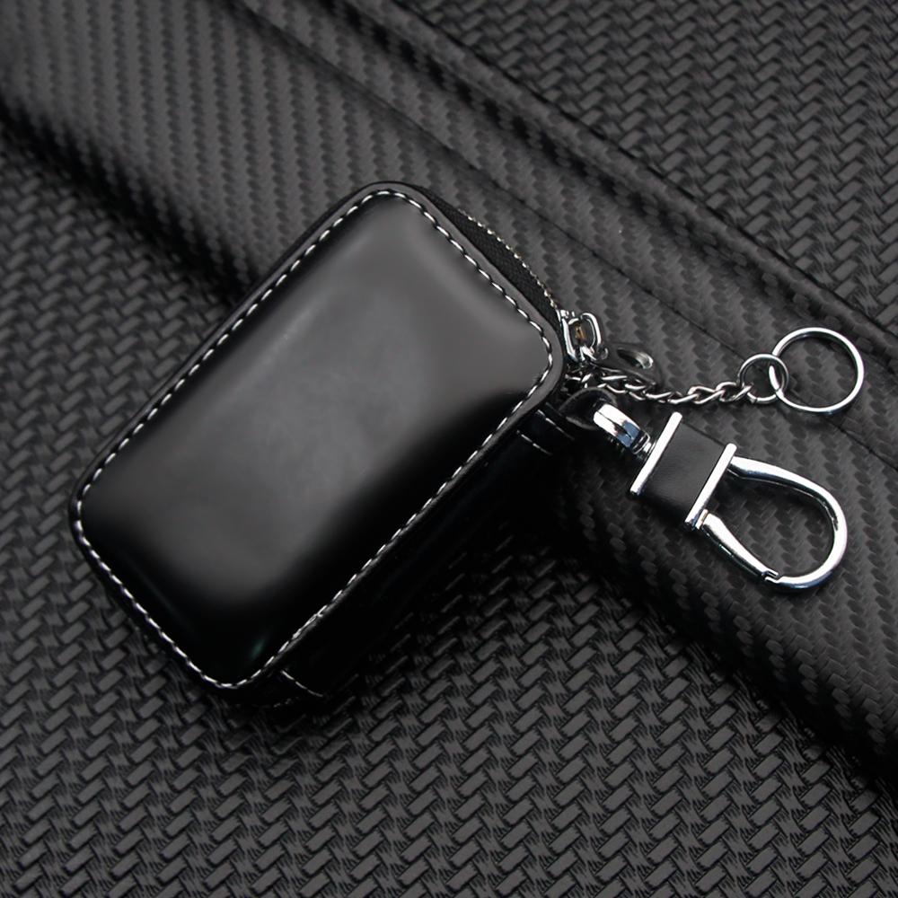 Leather Car Key Case Protection Auto Key Bag Key Chain Cover For Volvo S60 S90 XC40 XC60 XC90 V60 V90 EX40 V40 V50 V70 C30 T5 T6