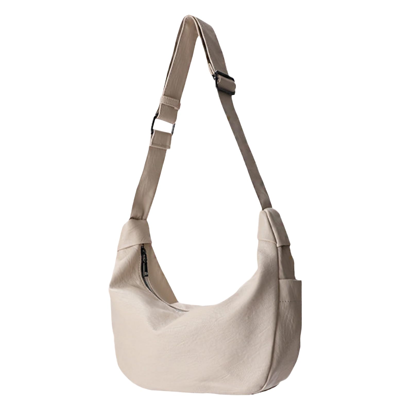 Ailiyumo Women s Crescent-Shaped Shoulder Bag, Lightweight, Crossbody Bag, PU Leather, Waterproof, Horizontal Hobo Bag, Stylish, Practical, Durable,