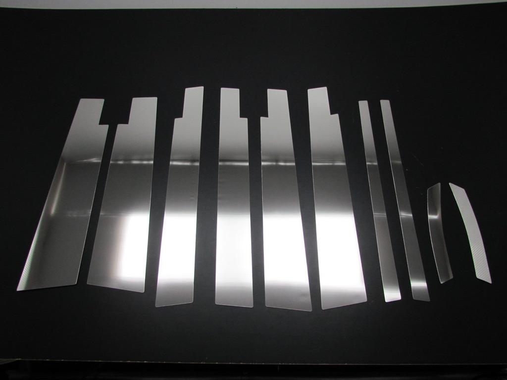 BRIGHTZ Stainless Steel Pillar Panels with Visor for Toyota Voxy Part 13962 Ultra-Mirror 80/85 (10-Piece Set) [PIL-SIL-268] (ZWR80G, ZRR80G, ZRR80W,