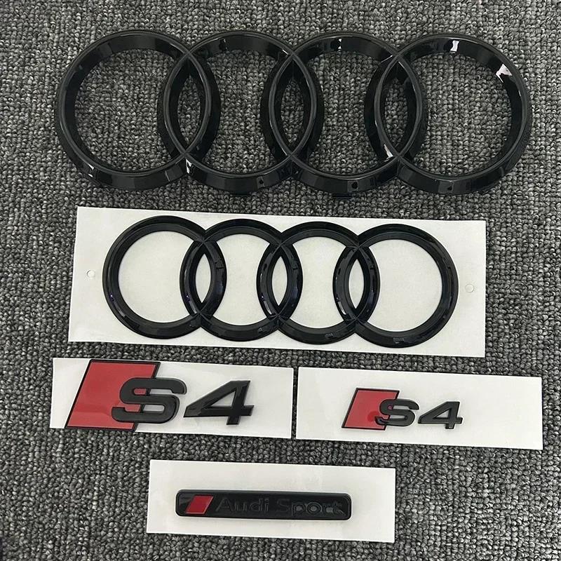 For Audi RS3 4-Ring logo ABS