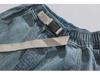 Men's Summer Hip-Hop Denim Shorts: Japanese Trend, Loose-Fit Casual Five-Point Workwear