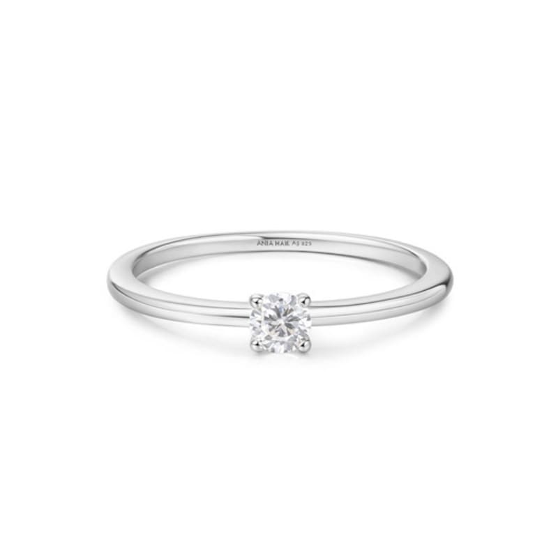 ANIA HAIE Classic Slim Stacking 925 Silver Ring R064-01H