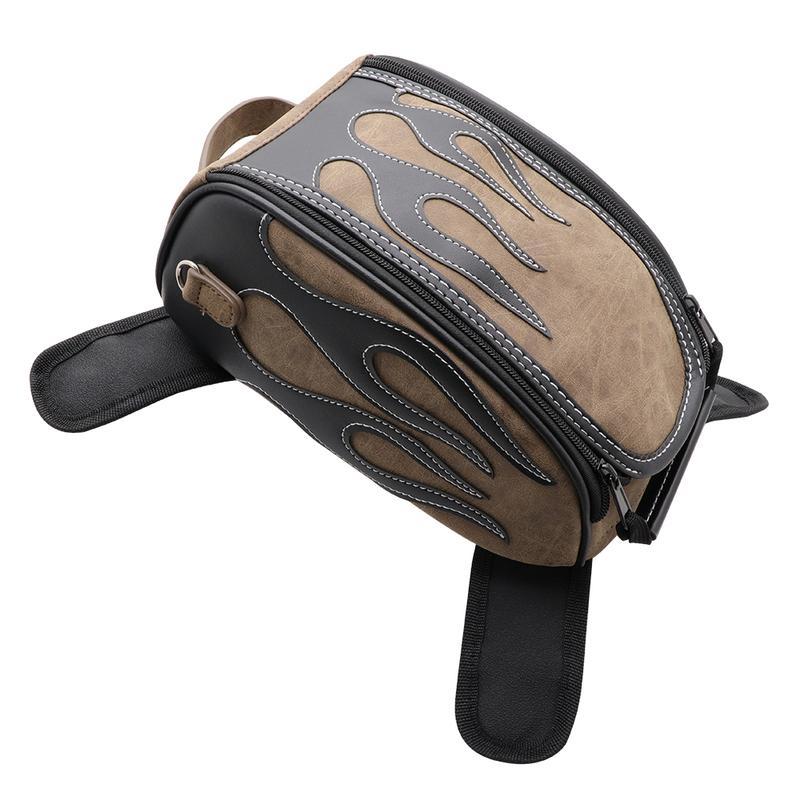Motorcycle PU Leather Waterproof Oil Fuel Tank Magnetic Travel Bag for Honda CM500 Yamaha Suzuki Harley Sportster BMW
