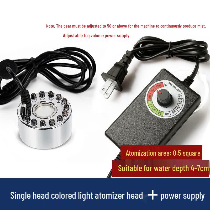 Aokewen Adjustable Ultrasonic Fog Maker with LED Lights