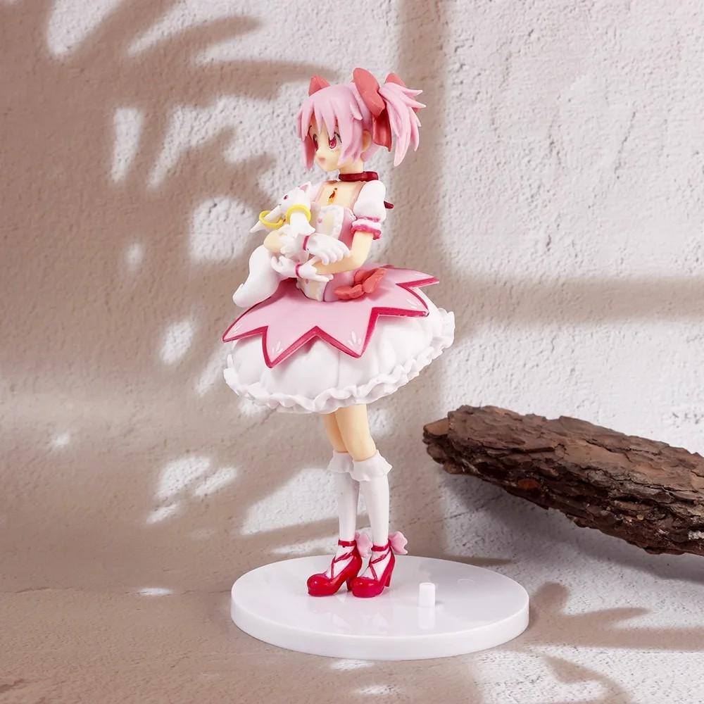 18cm Puella Magi Madoka Magica Anime Figurka Kaname Madoka Akční Figurka Kouzelná Dívka Model Dekorace Soška Panenky Hračky Vánoční Dárek