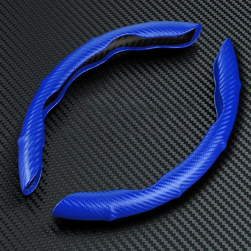 

2pcs Car Accessories Carbon Fiber Non-Slip Steering Wheel Cover For Mazda 2 3 5 6 CX-3 CX-4 CX-5 CX-7 CX-9 Atenza Axela MX5