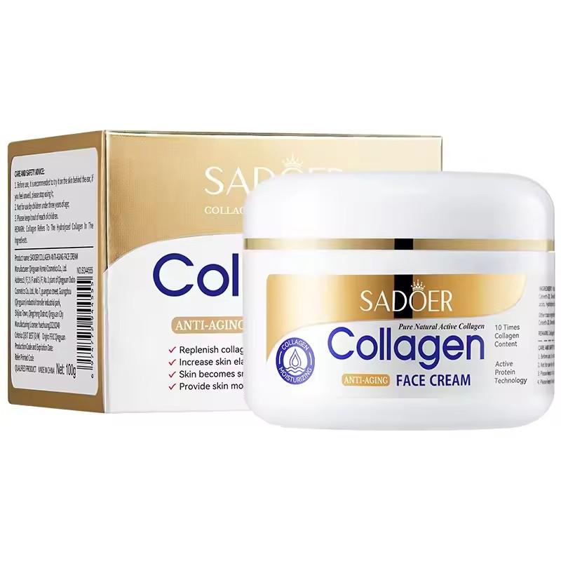 SADOER Kollagen Straffende Gesichtscreme Hautpflege Feuchtigkeitsspendend Hydrierend Schönheits Gesichtscremes Faical Cream Schönheits Gesichts Hautpflege Produkt