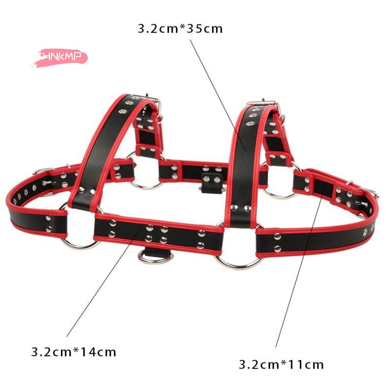 6 Colors Men Harness English Bull Dog Leather Chest Belt Fetish Clothing Sexy Straps Bondage Erotic Products Sex Toys For Men