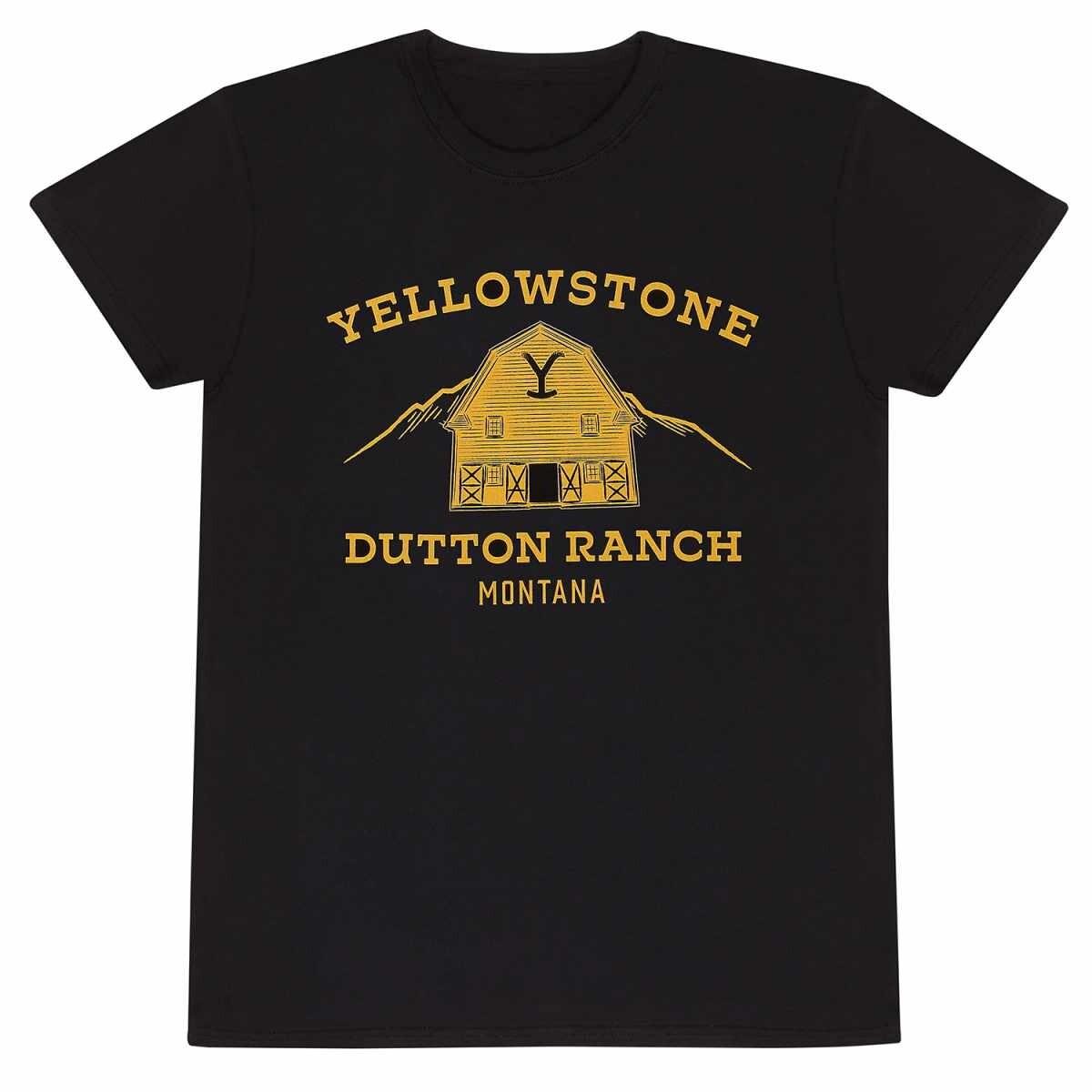 Футболка Yellowstone Dutton Ranch Сериал Официальная Новая Черная 3XL