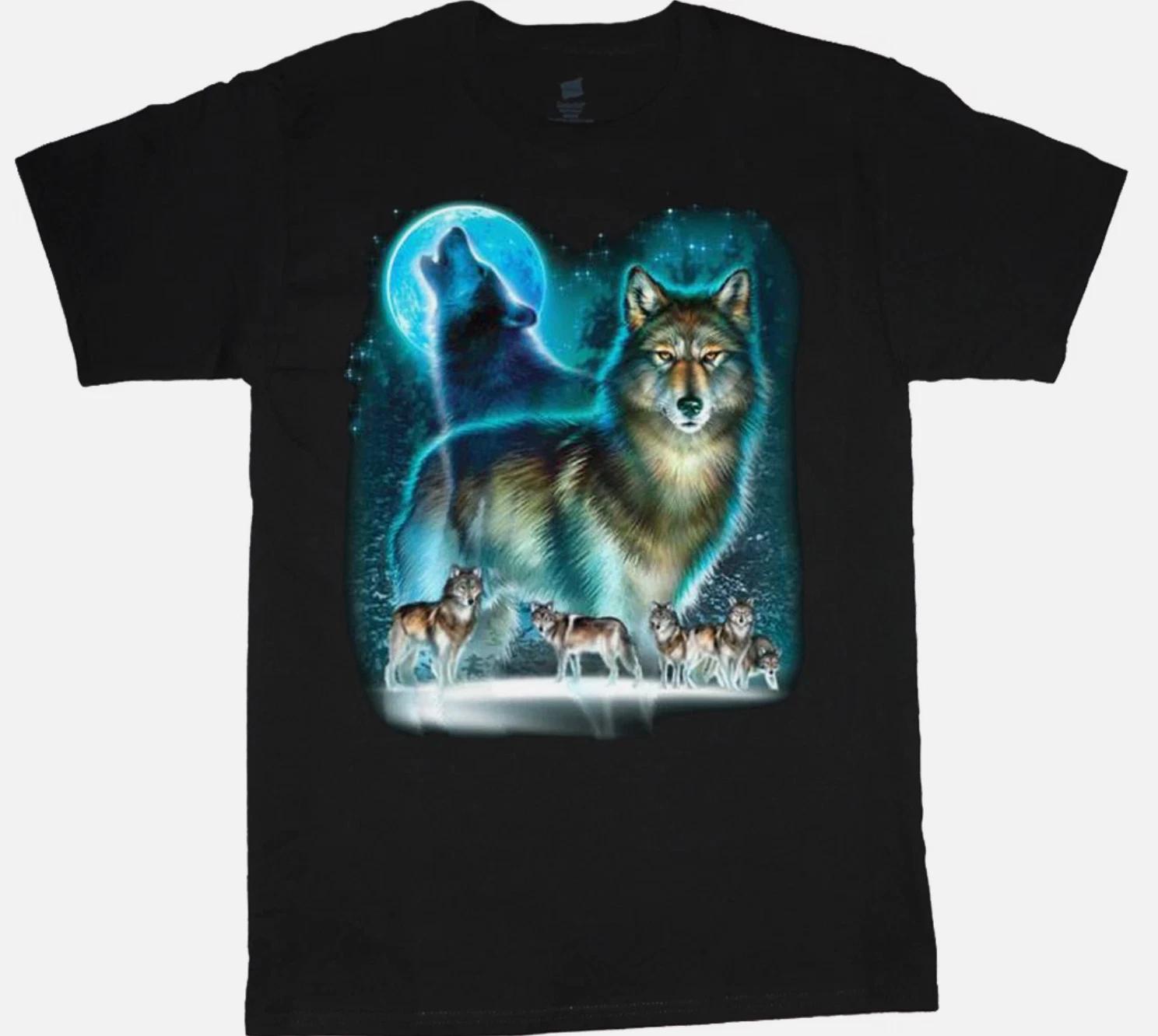 Sale: Men s 6XL - Mens Graphic Tees Wolves Wolf Moon Clearance Mens Tees XXXL