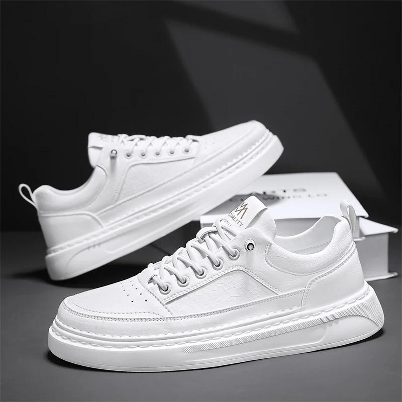 British Style Men Casual Leather Flat Shoes Soft Leather Breathable Teen Antiskid Versatile Shoes Lace-up Student Sneaker Shoes