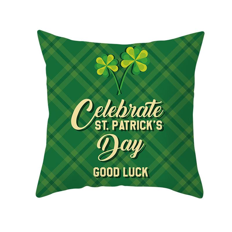 St. Patrick's Day Pillow Case Irish Pillow Case Home Decoration Sofa Pillow Ins Style Pillow