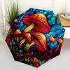 1pc Mushroom Garden Compact Travel Leisure Umbrella, Automatic Folding Lightweight Windproof 8-Bone Reinforced Design, Portable for Backpack